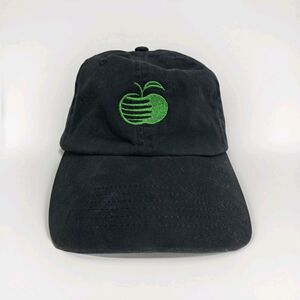Jack Daniel's Tennessee Apple Strapback Cap Hat Black Green Whiskey Bar